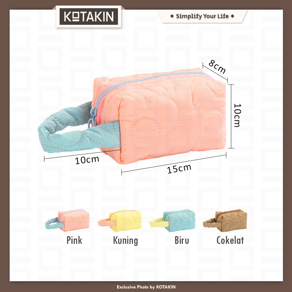 Pouch Make Up Portable Candy Color